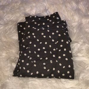 Daisy Patterned Jeans